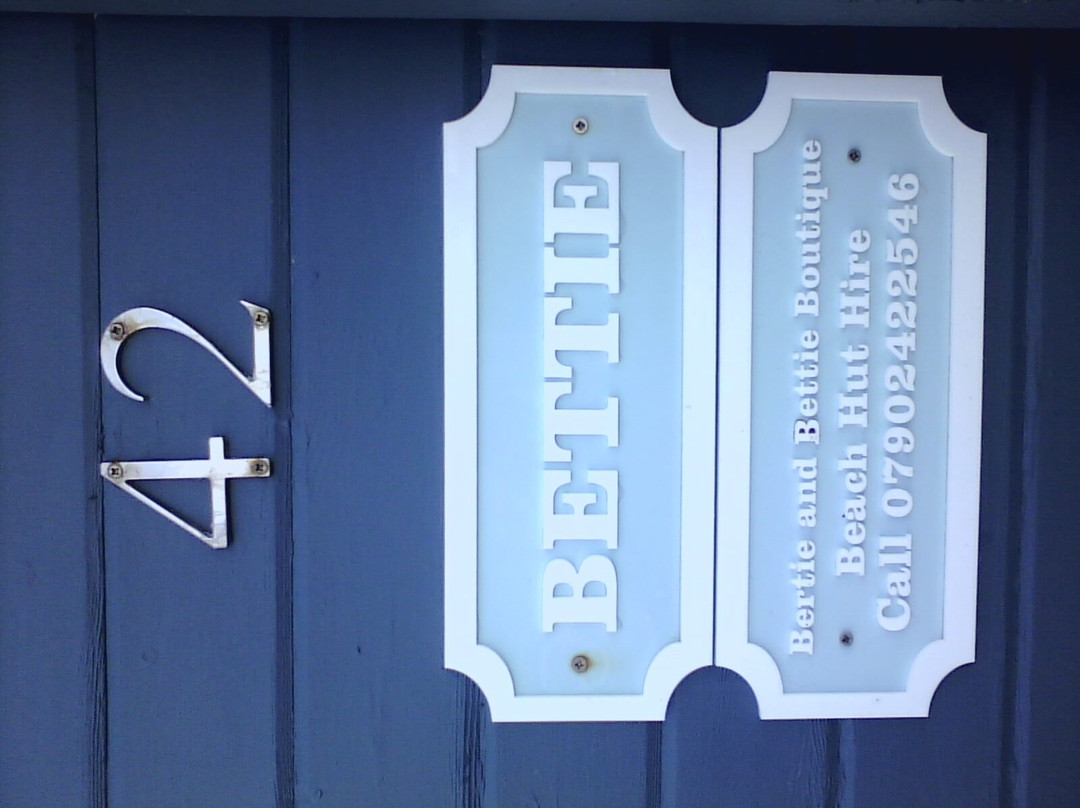 Bertie And Bettie Boutique Beach Huts