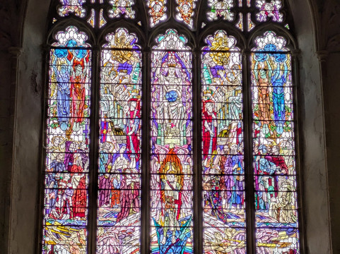 Douglas Strachan Stained Glass Windows-Winchelsea必去景点