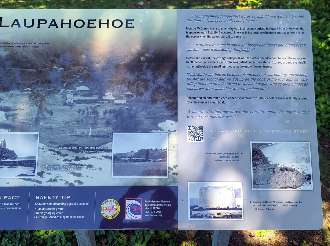 Laupāhoehoe Tsunami Memorial景点图片
