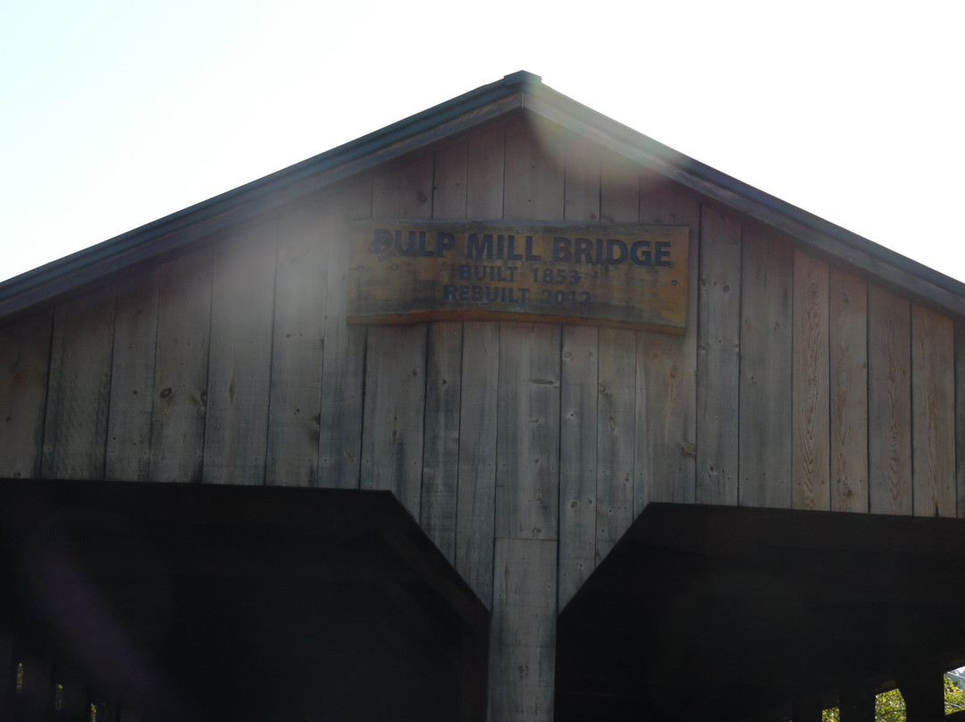Pulp Mill Covered Bridge-Middlebury必去景点