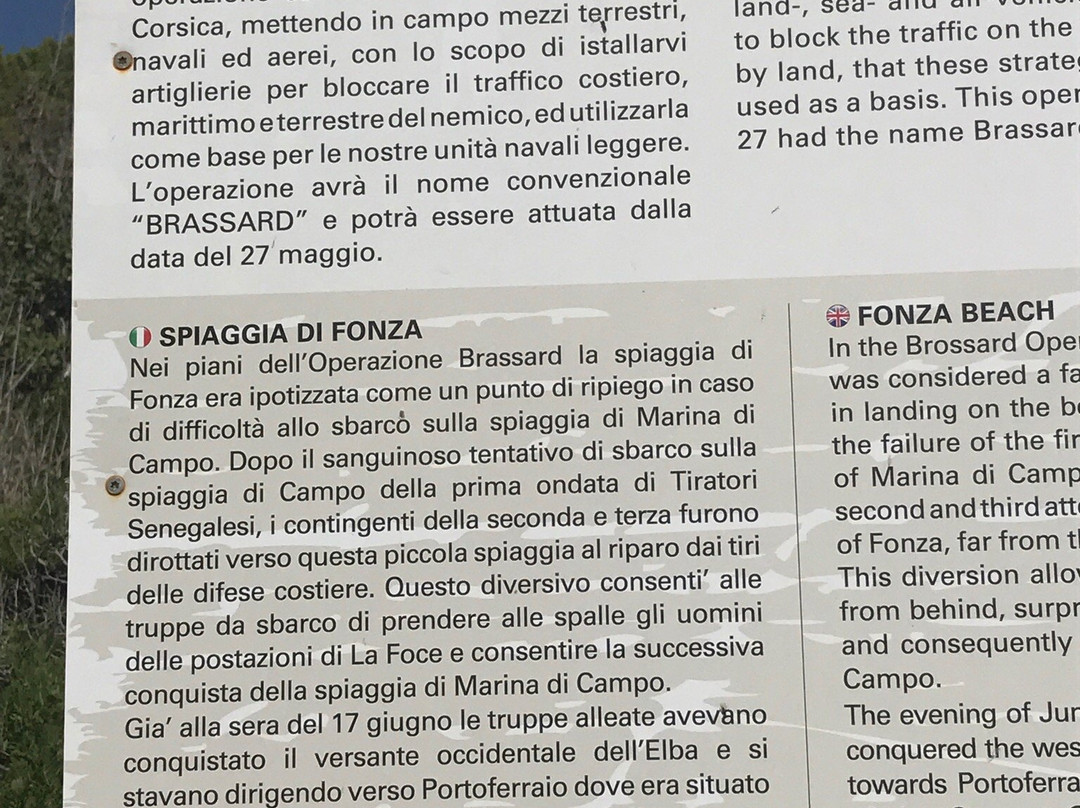 Spiaggia di Fonza景点图片