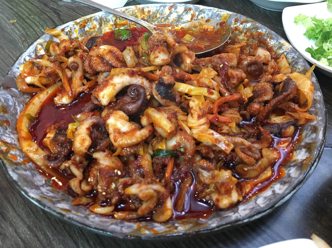 金浦市餐馆和美食-Geu House Webfoot Octopus