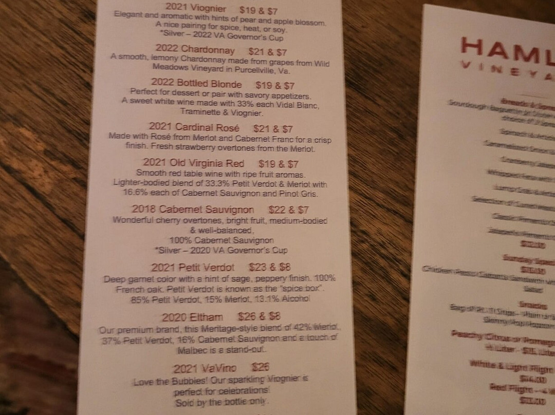 Hamlet Vineyards-Bassett必去景点