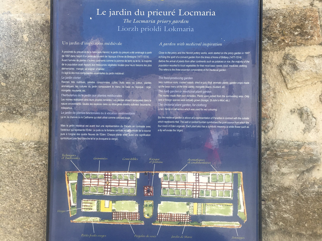 Jardin du Prieuré de Locmaria-坎佩尔必去景点