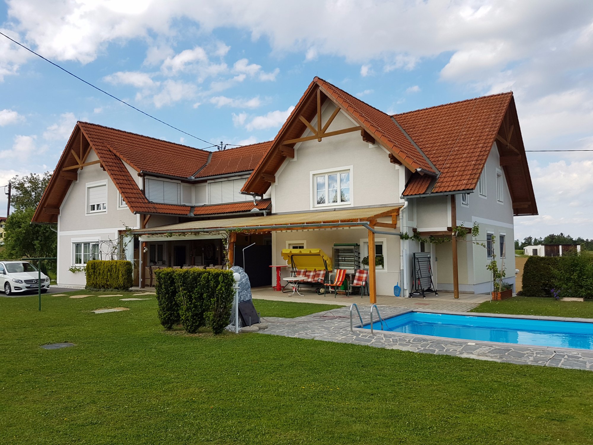 Pension Altmann-泳池
