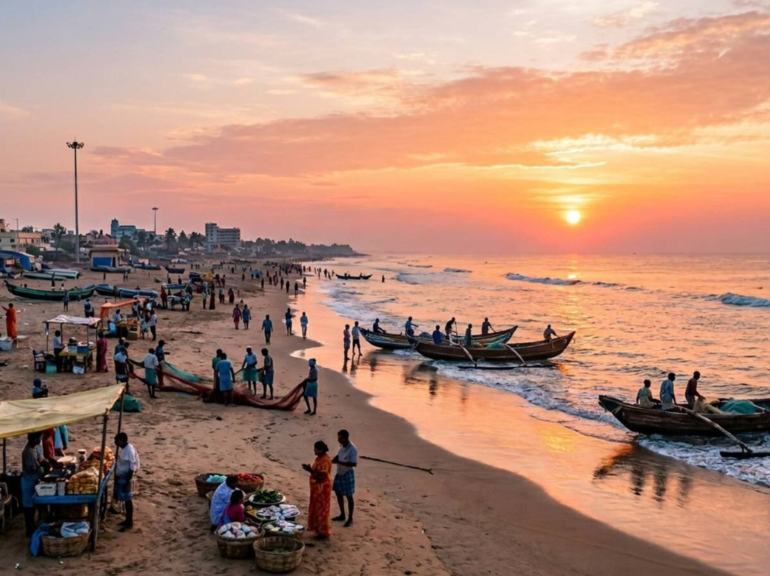 Swargadwar Sea Beach, Puri, Odisha-普里必去景点