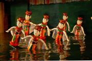 Water puppet show at Thao Dien Village