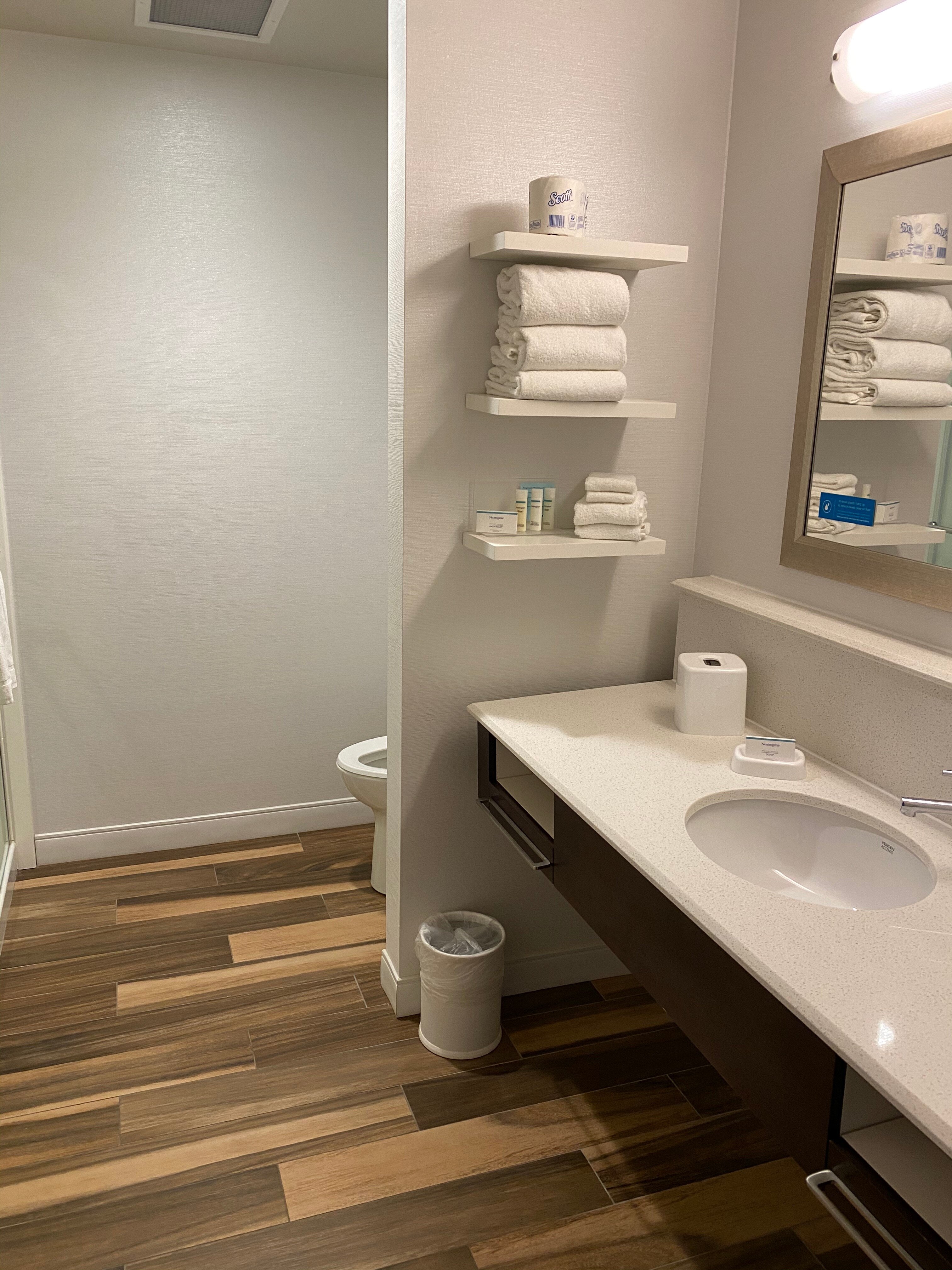 Hampton Inn & Suites Minooka-浴室