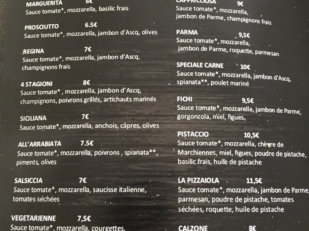 Tilloy-lez-Marchiennes餐馆和美食-La Pizzaiola