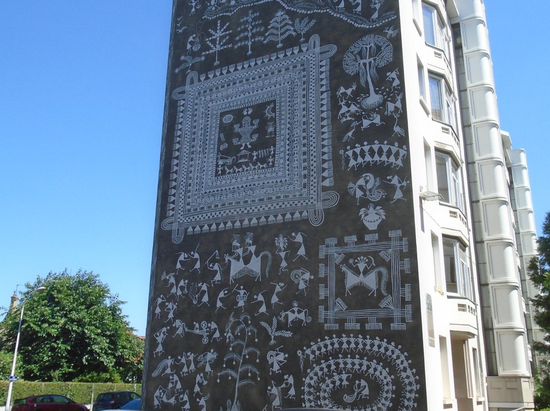 Wall paintings in the United States district by Tony Garnier-里昂必去景点