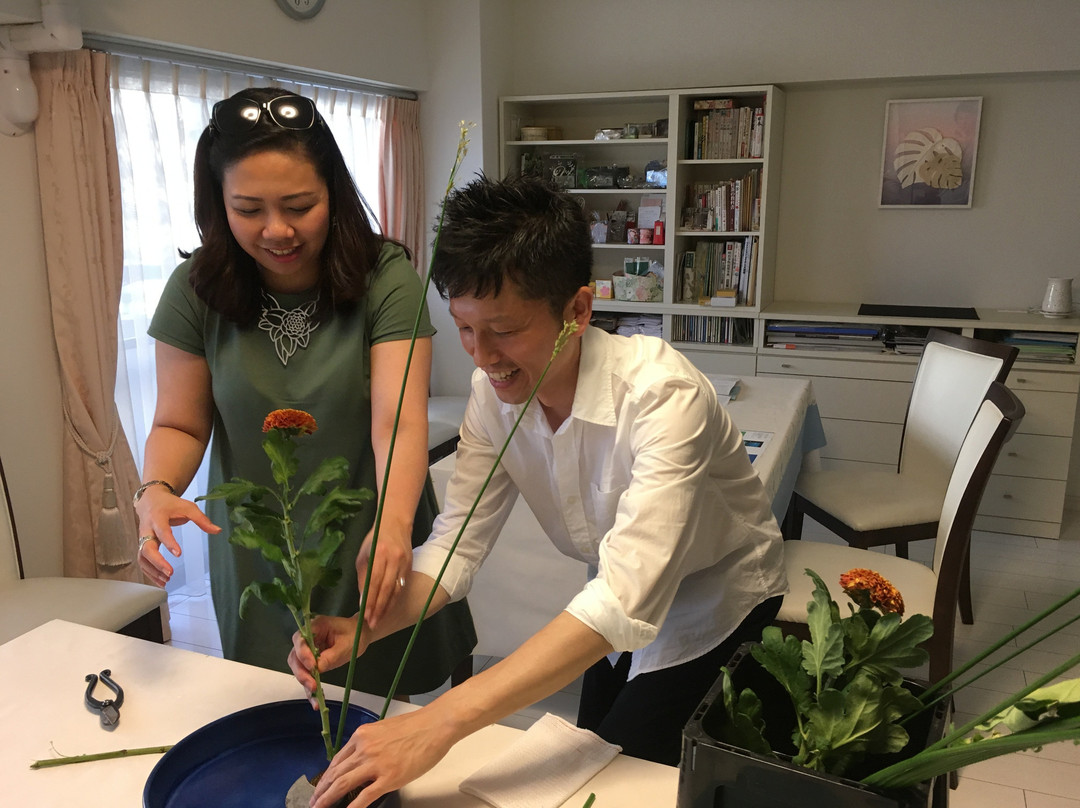 Sogetsu Ikebana Japanese Flower Arrangement For Tourist-Azabujuban必去景点