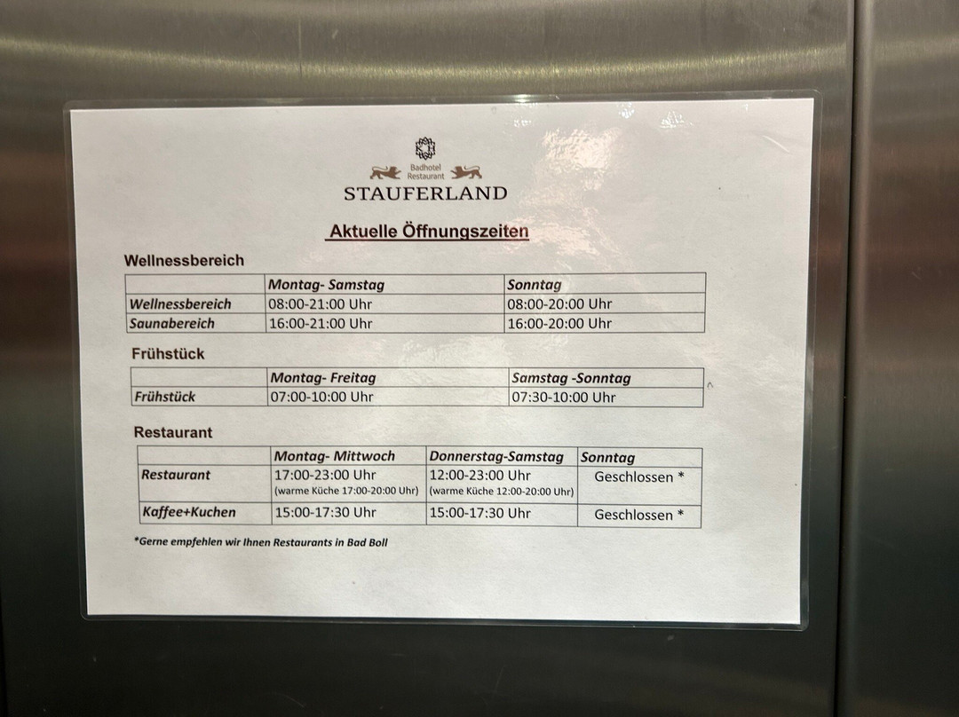Badhotel Restaurant Stauferland主图