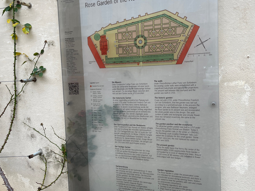Rose Garden at the New Residenz景点图片