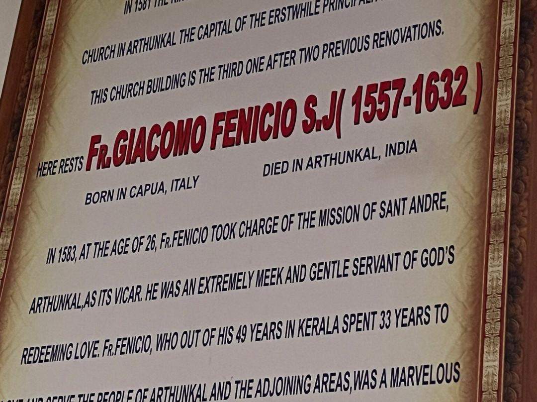 St. Andrew's Basilica Arthunkal-阿拉普扎必去景点