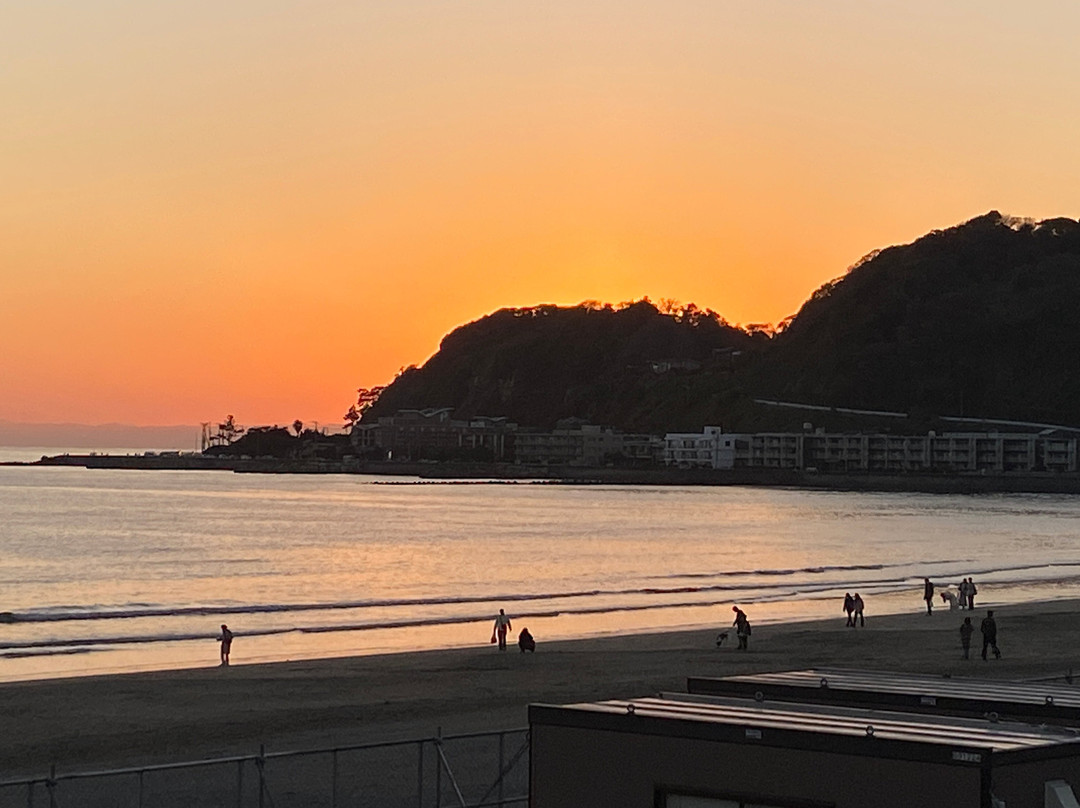 Yuigahama Beach-镰仓市必去景点