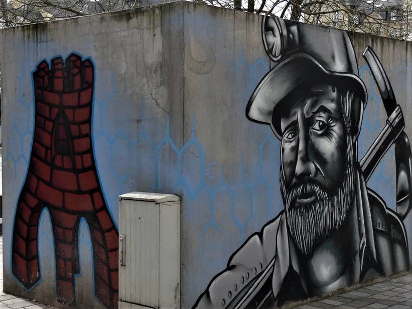 Fresque Le mineur