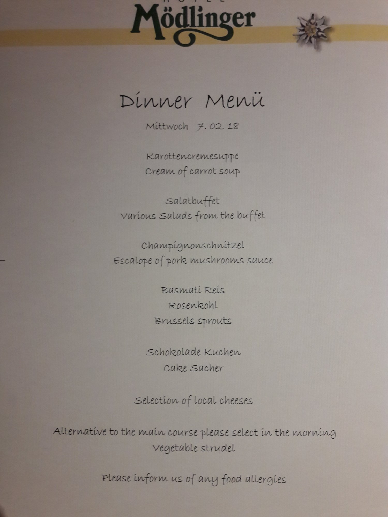 Moedlinger Hotel & Sport-餐饮