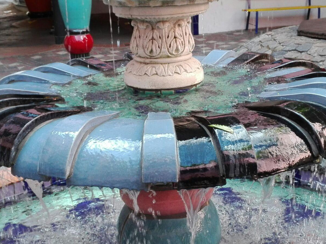 Brunnen im Innenhof - Hundertwasserhaus-马格德堡必去景点