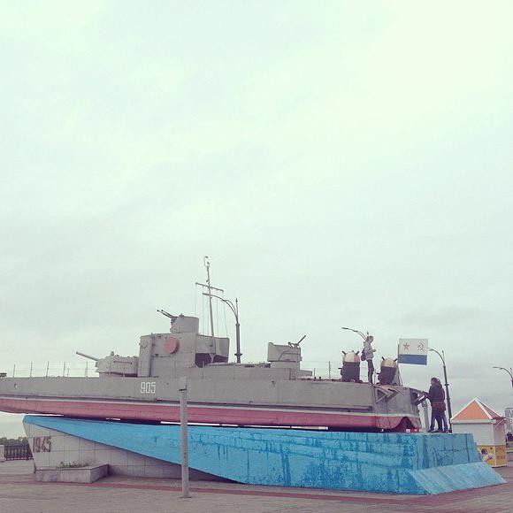 River Gun Boat From The Great Patriotic War Times景点图片