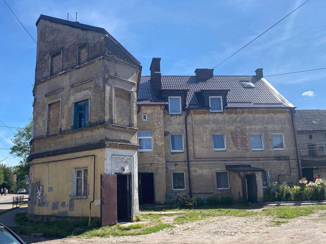 Corner Building with Inscription