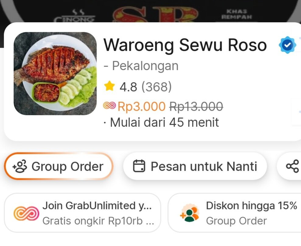 Waroeng Sewu Roso Jepara