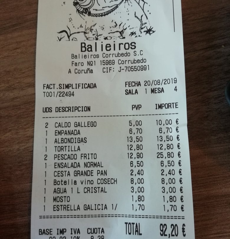 Balieiros Restaurante Bar y Hostal