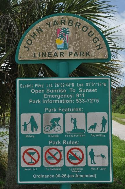 John Yarbrough Linear Park-迈尔斯堡必去景点