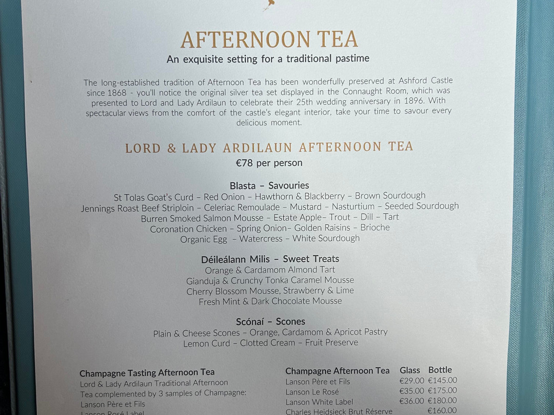High Tea at Ashford Castle-康镇必去景点