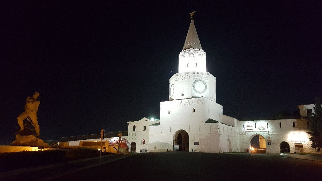 Spasskaya Tower of the Kazan Kremlin-喀山必去景点
