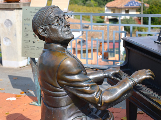 Statua Di Franco Battiato E Lucio Dalla-Milo必去景点