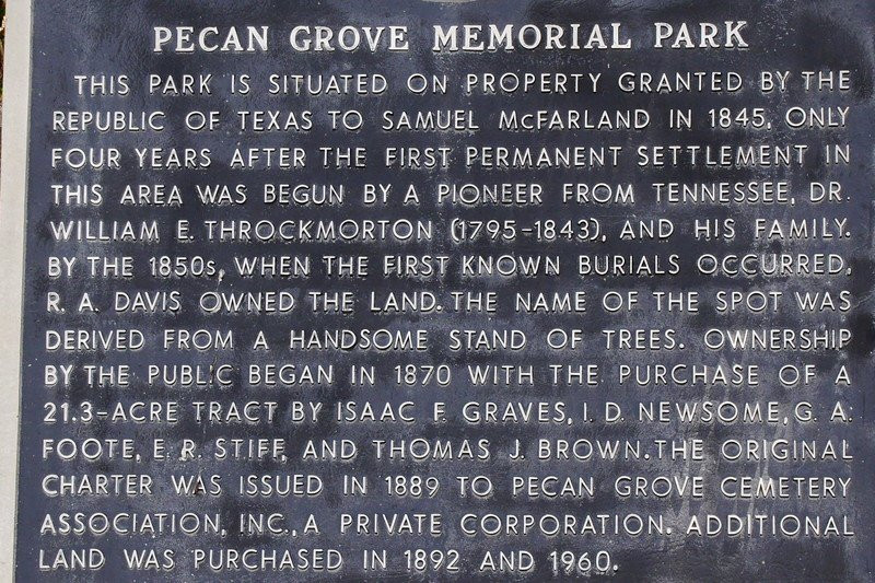 Pecan Grove Memorial Cemetery-麦金尼必去景点