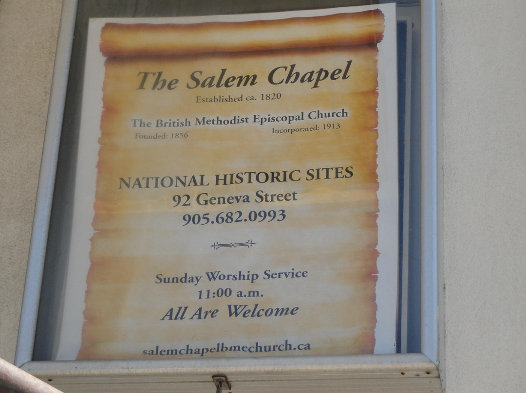 Salem Chapel British Methodist Episcopal Church-圣凯瑟琳斯必去景点