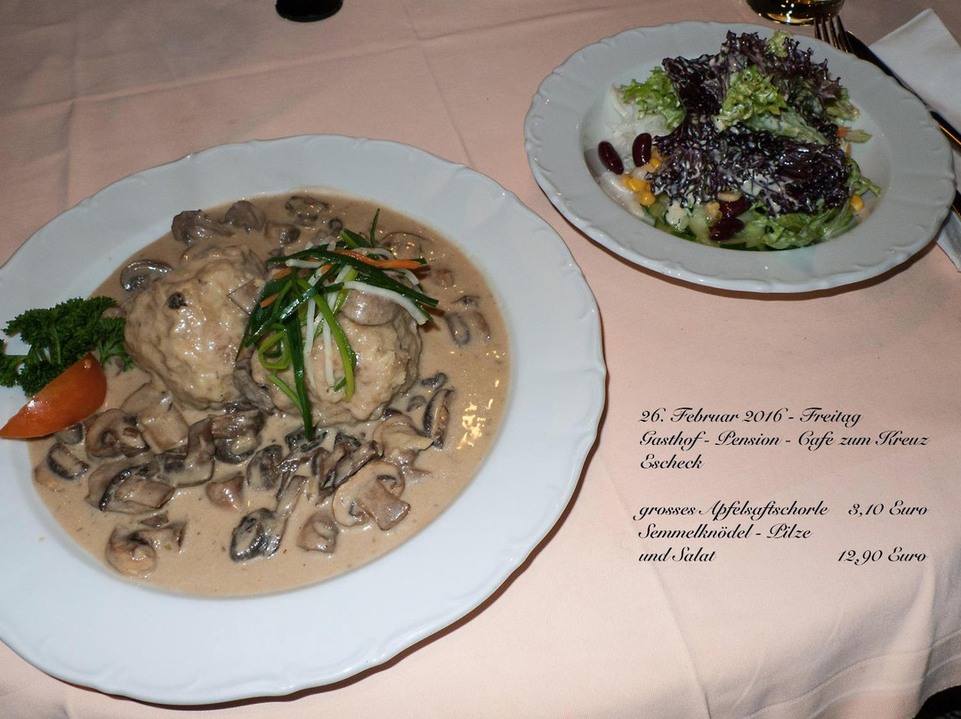 Schonwald餐馆和美食-Gasthof Zum Kreuz Escheck