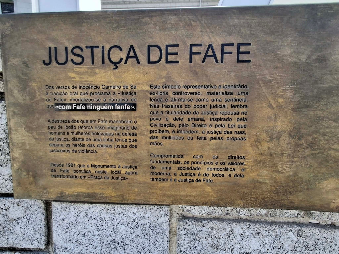 Monumento a Justica de Fafe-Fafe必去景点