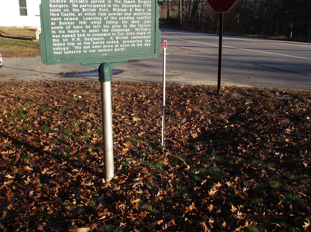 Major Andrew McClary Marker-Epsom必去景点