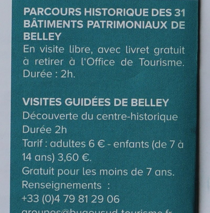 Belley Bugey Sud Tourisme-Belley必去景点