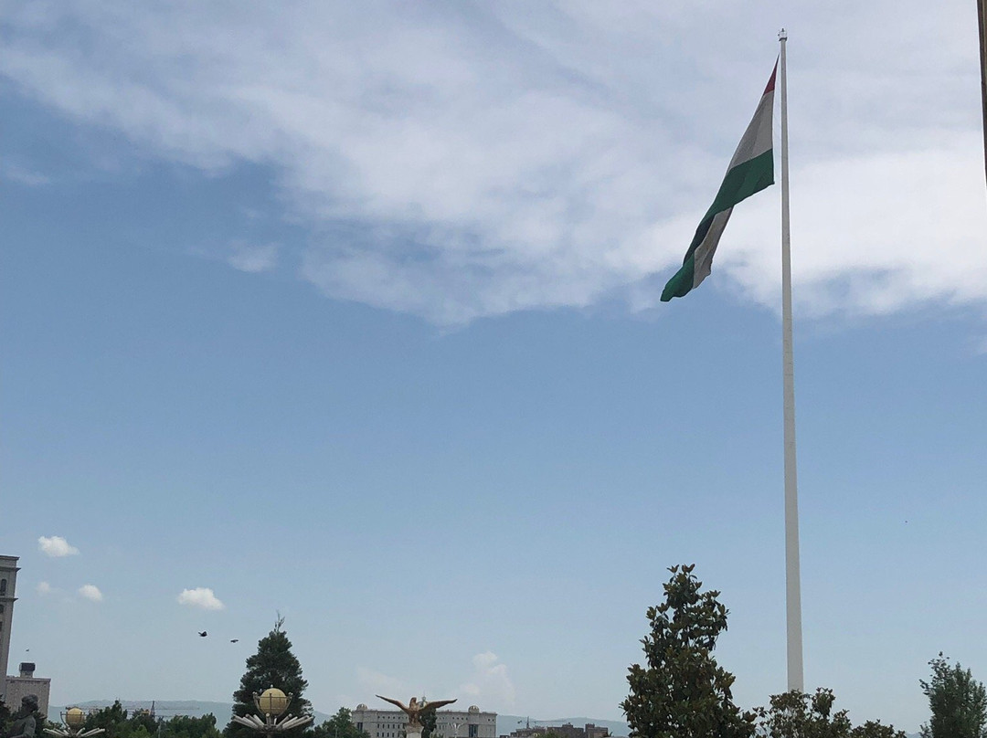 Flagpole with the Flag of Tajikistan景点图片