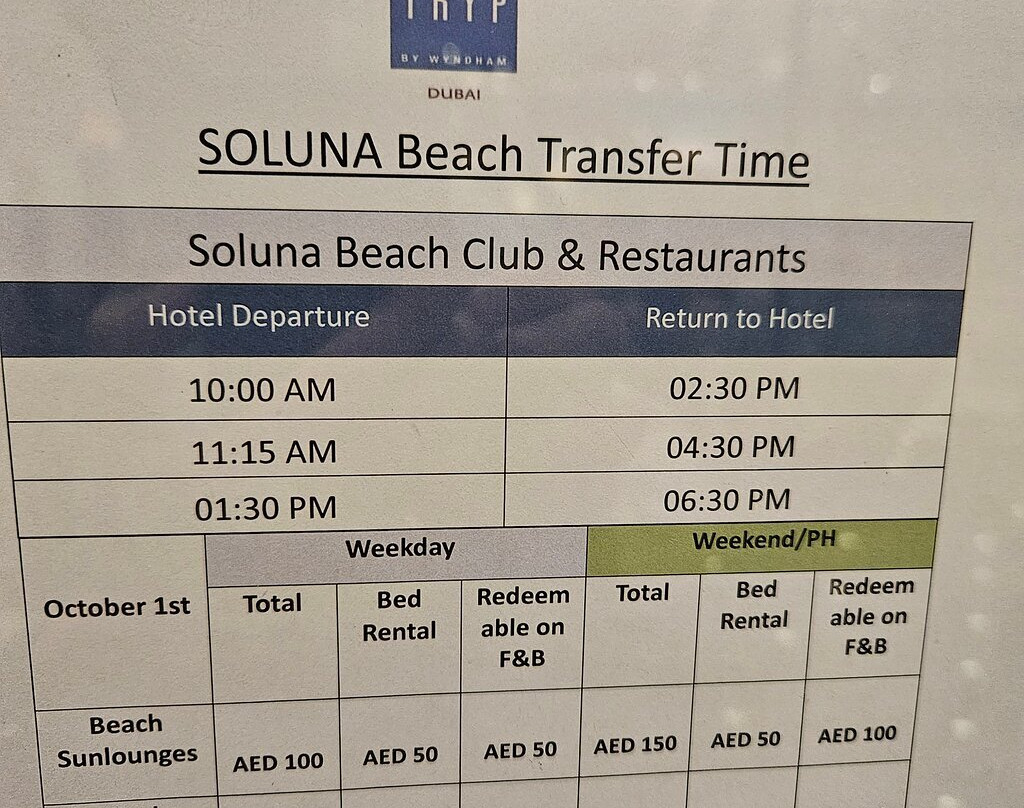 Soluna Restaurants & Beach Club-迪拜必去景点