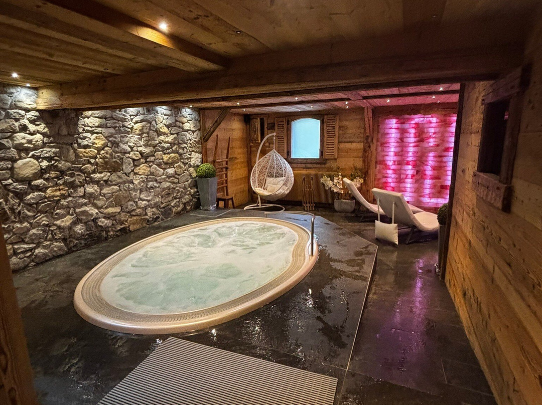 冰雪岩石原生木屋酒店主图