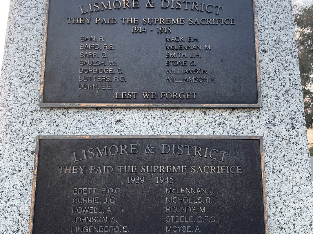 Lismore War Memorial-Lismore必去景点