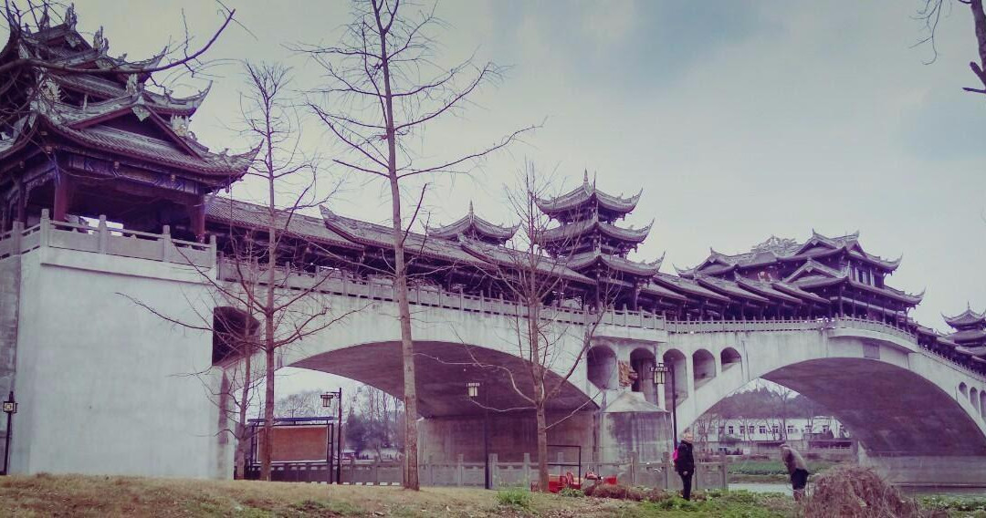 黄龙溪廊桥景点图片