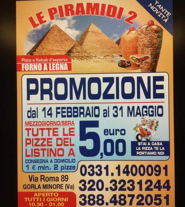 Le Piramidi Pizzeria D'asporto-kebab