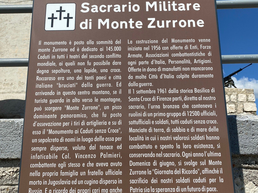 Sacrario di Monte Zurrone-罗卡拉索必去景点