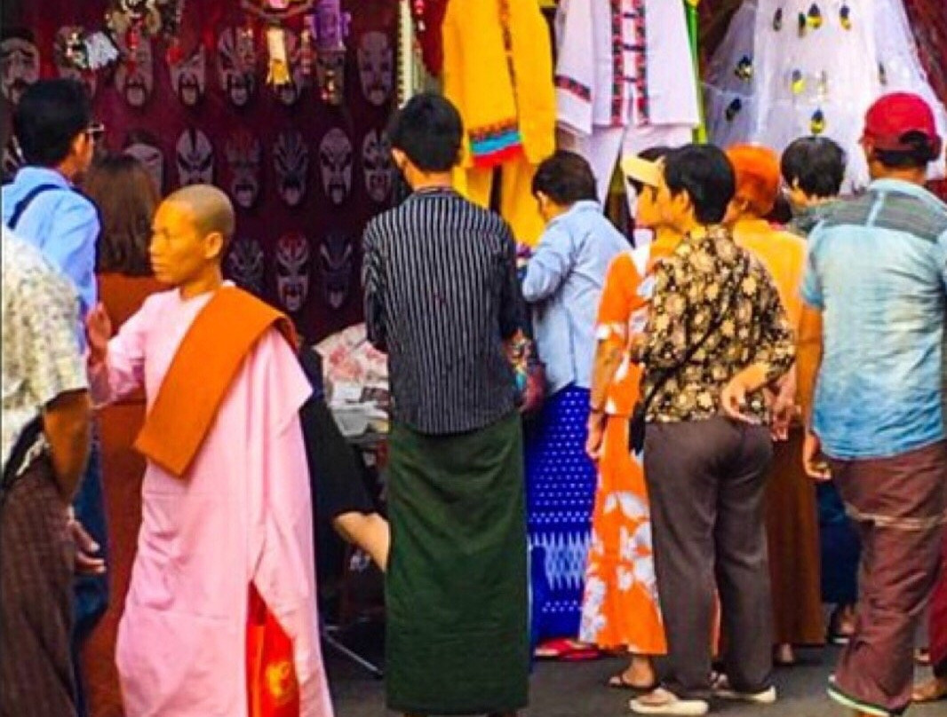 缅甸昂山市场景点图片