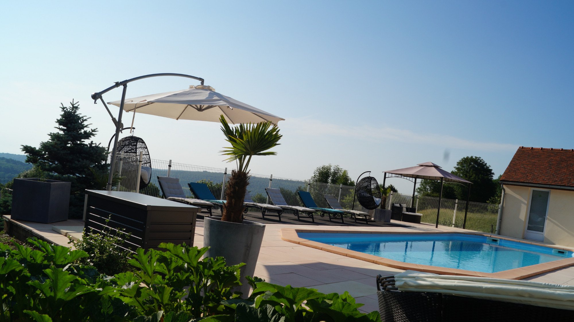 Chambres d'hôtes Edenswing-泳池
