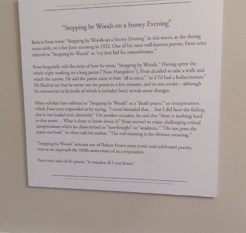 Robert Frost Stone House Museum-Shaftsbury必去景点