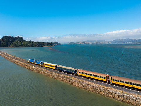 Scenic Coastal Train Journey from Dunedin