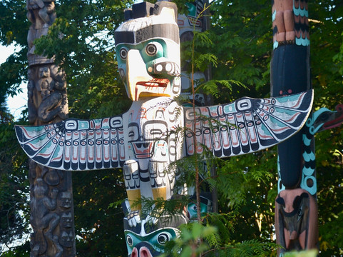 Brockton Point Totem Pole-温哥华必去景点