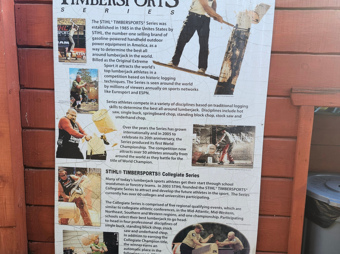 Jack Pine Lumberjack Show-麦基诺城必去景点