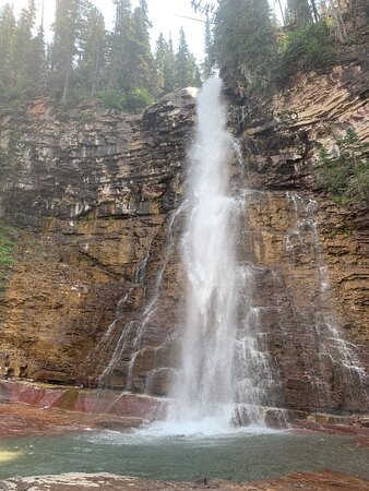 Virginia Falls-冰河国家公园必去景点